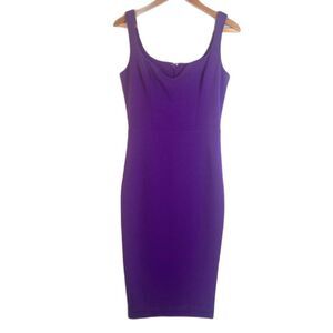 Dress the Population Sleeveless Sheath Dress Purple Sloane Bodycon Size‎ Medium